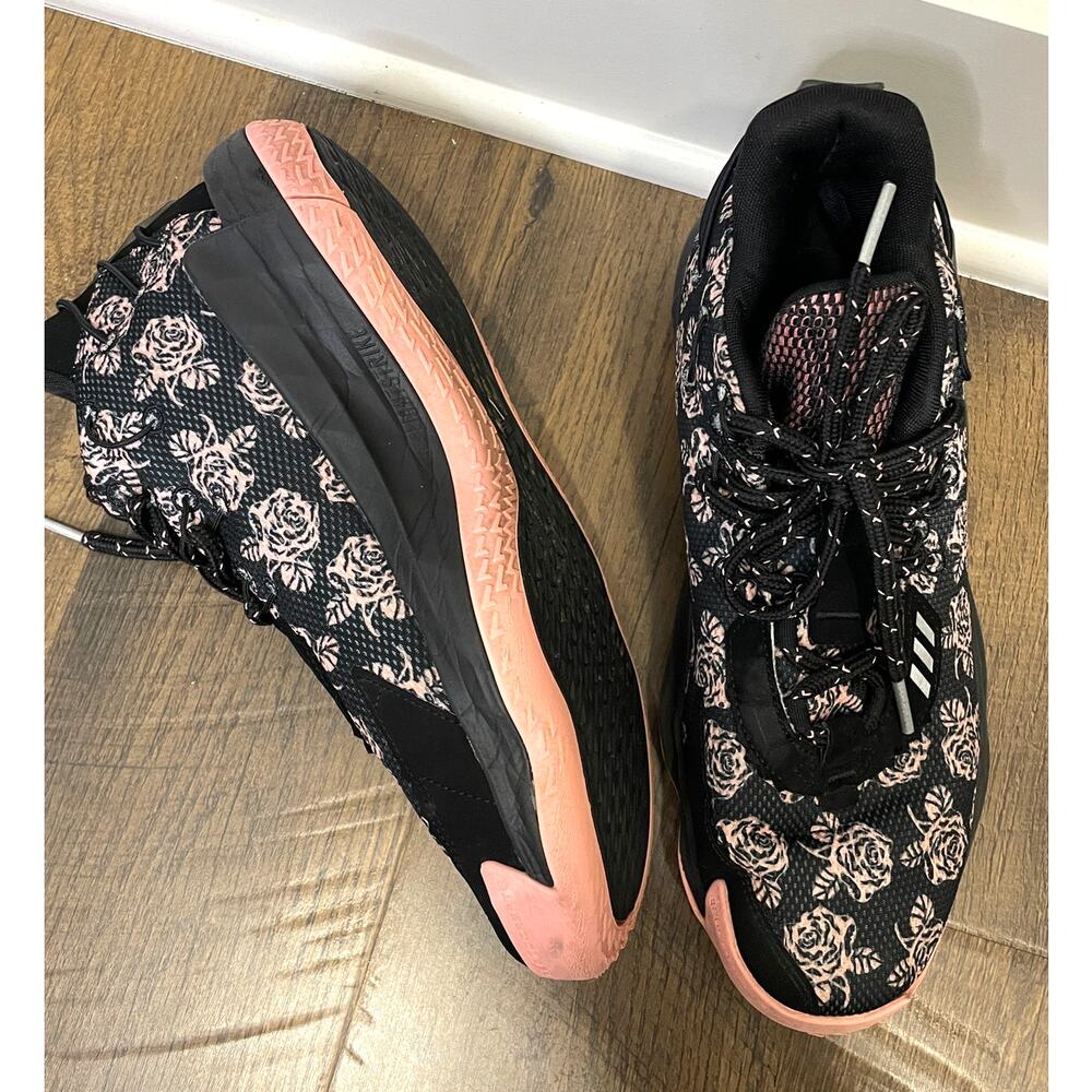 Adidas Dame 7 Rose City Men’s Athletic Shoes Black Pink Size 11